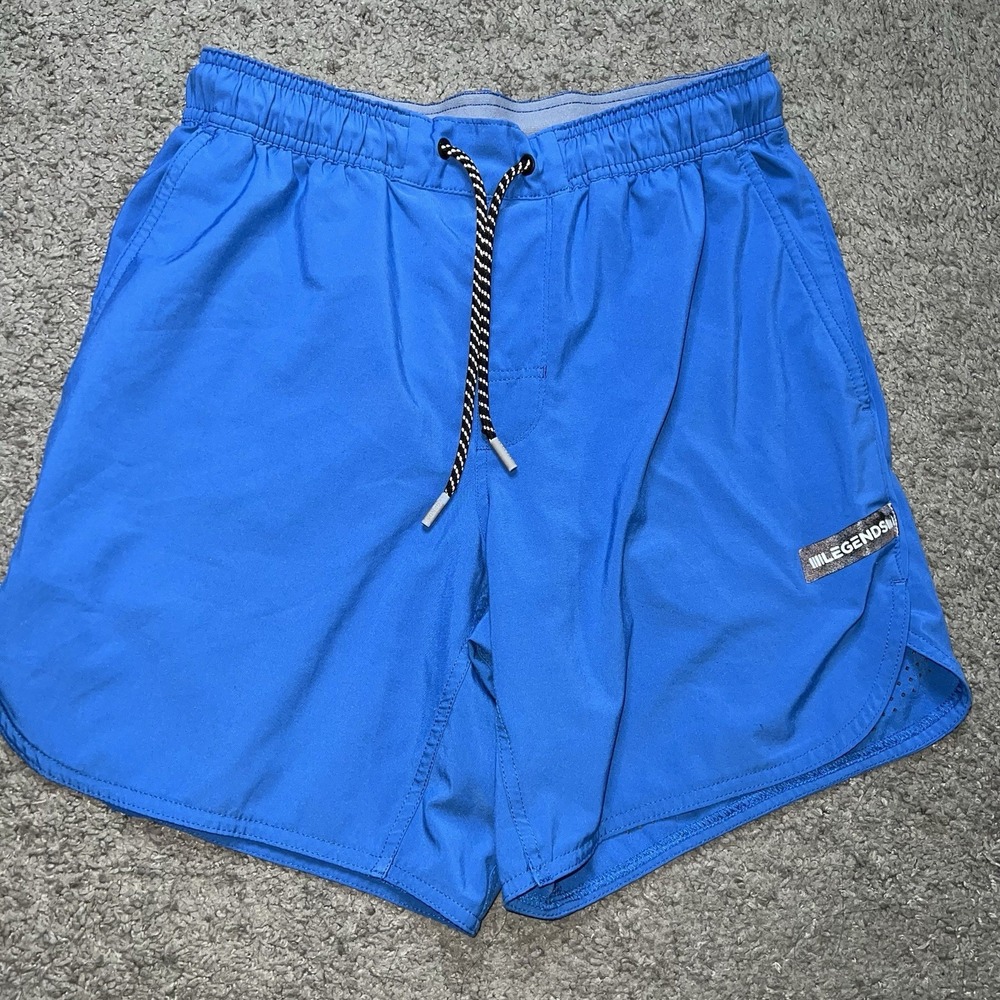 Legends Luka Shorts Mens Small Blue Linerless Athletic Gym Training 7in